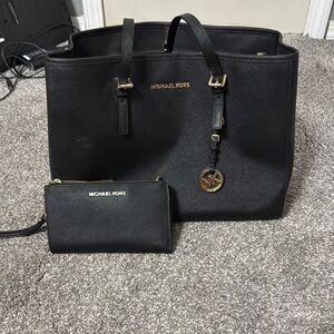 Michael Kors Black Saffiano Leather Tote